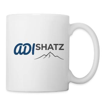 Geometrischer Blitzberg - Tasse - Weiß - Rechts