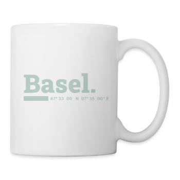 Basel Koordinaten - Tasse - Weiß - Rechts