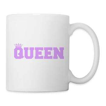 Königin in Lila Kronen-Style - Tasse - Weiß - Rechts