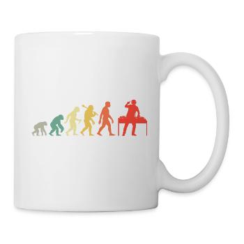 DJ Evolution Deejay Disc-Jockey Mischpult + Venyl - Tasse - Weiß - Rechts