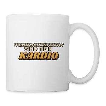 Weihnachtsfeiern sind mein Kardio - Gastro - Tasse - Weiß - Rechts