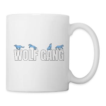 Wolf Gang Wolfgang Nachname Wölfe Rudel Wolfsrudel - Tasse - Weiß - Rechts