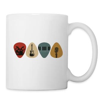 Musik liegt in der Luft - Band - Tasse - Weiß - Rechts