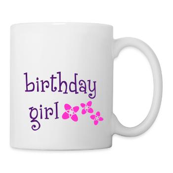 "Birthday Girl" - Mug blanc - blanc - Droite