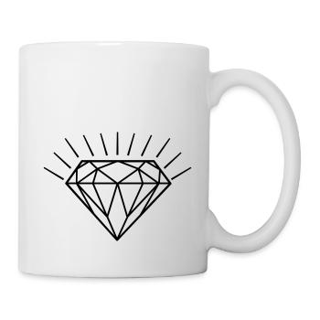 Big Diamond - Mug blanc - blanc - Droite