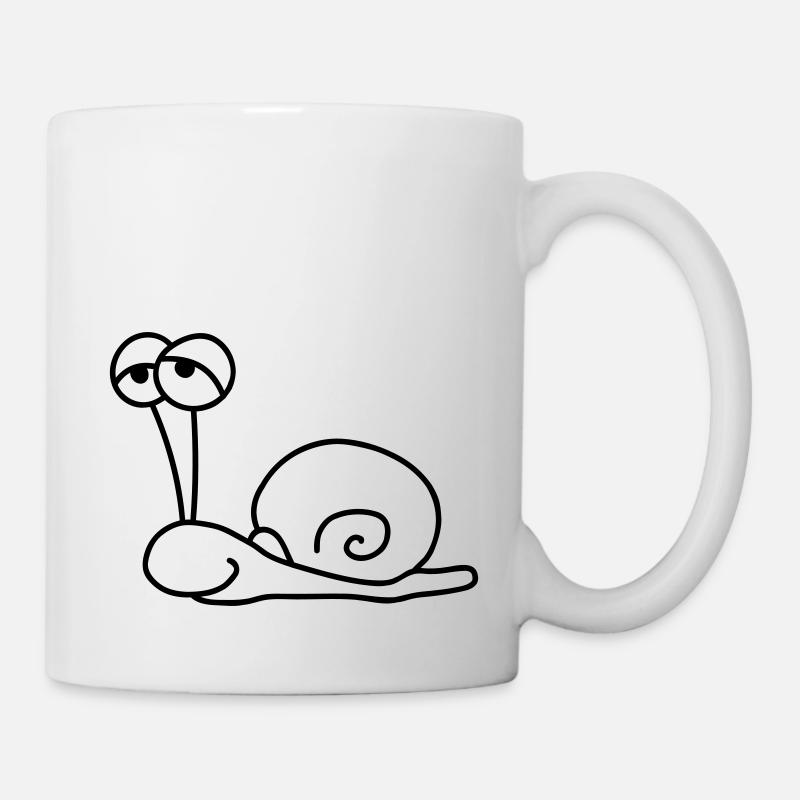 Schnecke - Tasse - Weiß