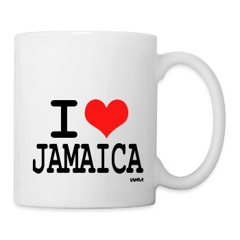 i love jamaica by wam - Mug blanc - blanc - Droite