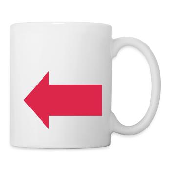 Arrow left - Mug - white - Right