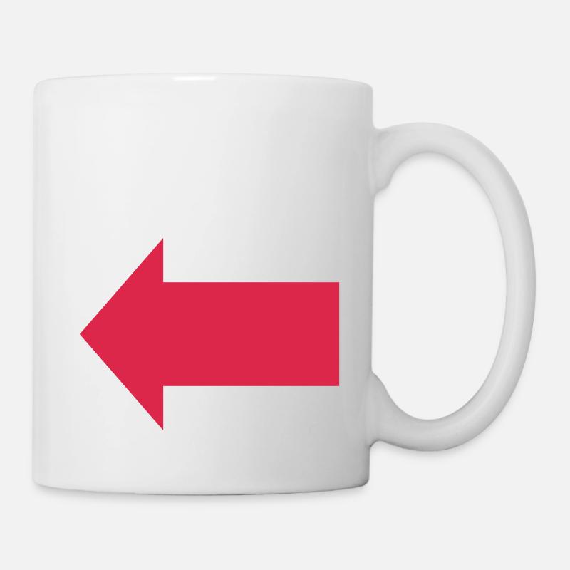 flèche - Mug blanc - blanc