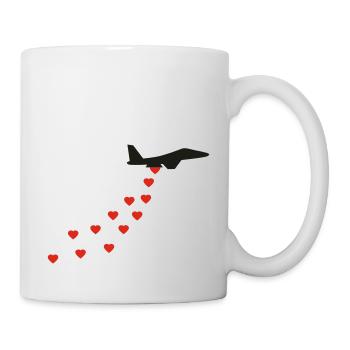 Herz Bomber - Tasse - Weiß - Rechts
