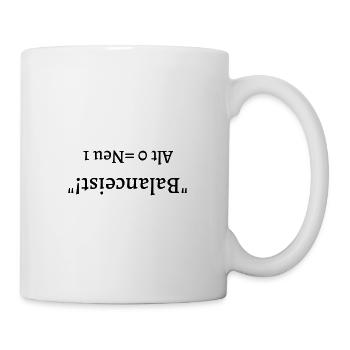 Balancist #1Neu 5 b/w - Mug - white - Right