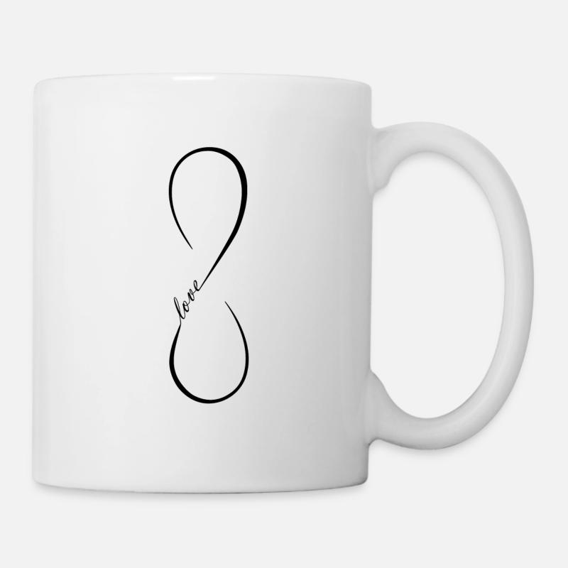 FatMonkey Designs Infinity Love - Mug - white