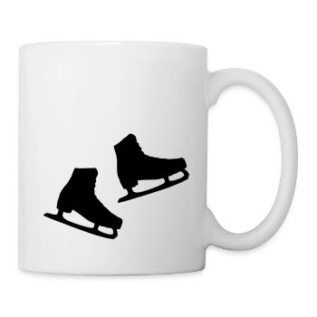paar_schlittschuhe - Tasse - Weiß - Rechts