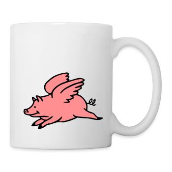 Flying Pig - Mug - white - Right