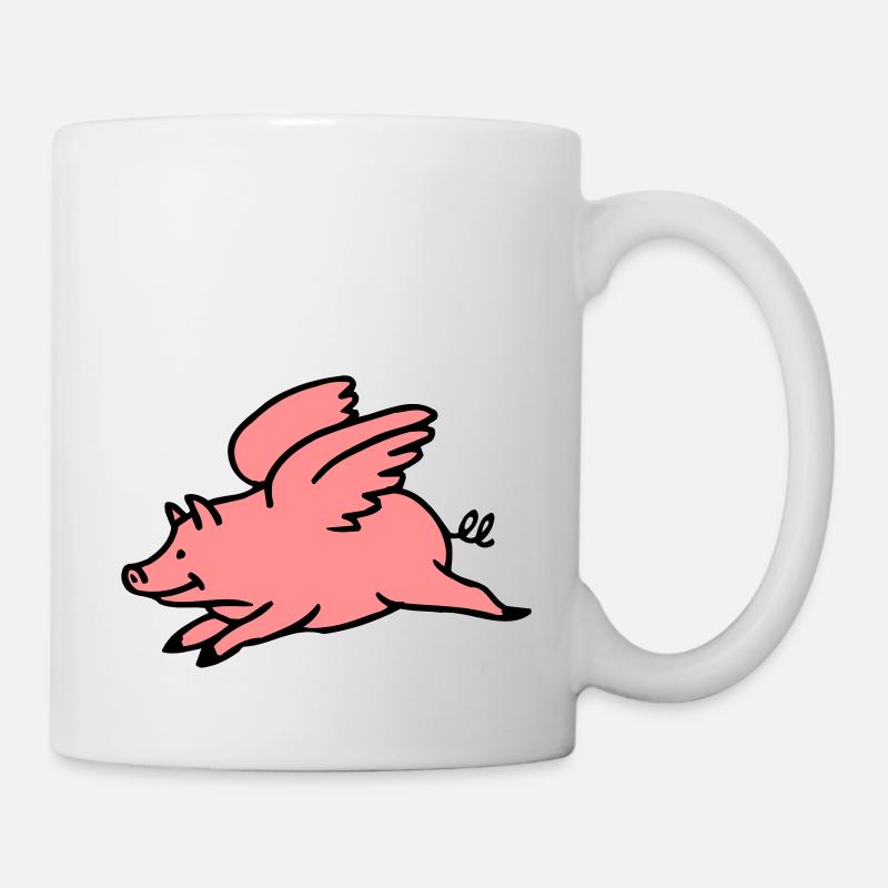 Flying Pig - Mug blanc - blanc
