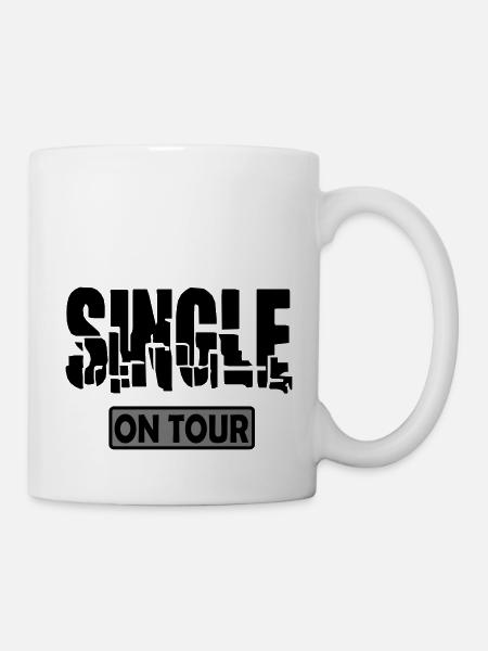 single - Tasse - Weiß