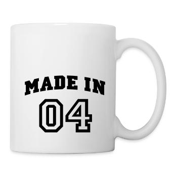 mp_madein04a - Mug blanc - blanc - Droite