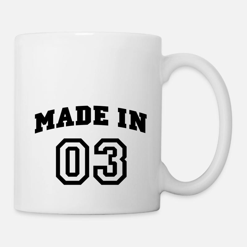 mp_madein03a - Tasse - Weiß