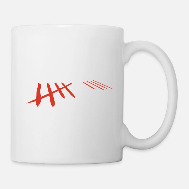 zählen - Tasse - Weiß