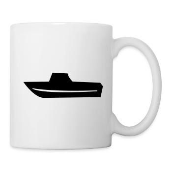 Motorboat Fishing boat Boat Captain - Mug - white - Right