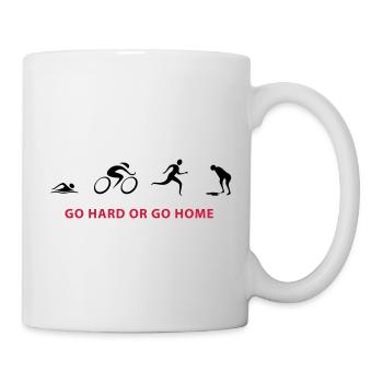 Triathlon GO HARD - Tasse - Weiß - Rechts