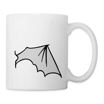 batwing_right - Tasse - Weiß - Rechts