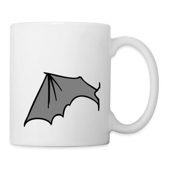 batwing_left_grey - Tasse - Weiß - Rechts