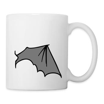 batwing_right_grey - Tasse - Weiß - Rechts