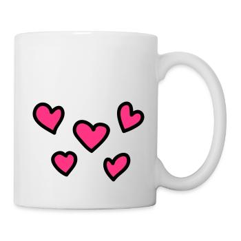 hearts - Mug - white - Right