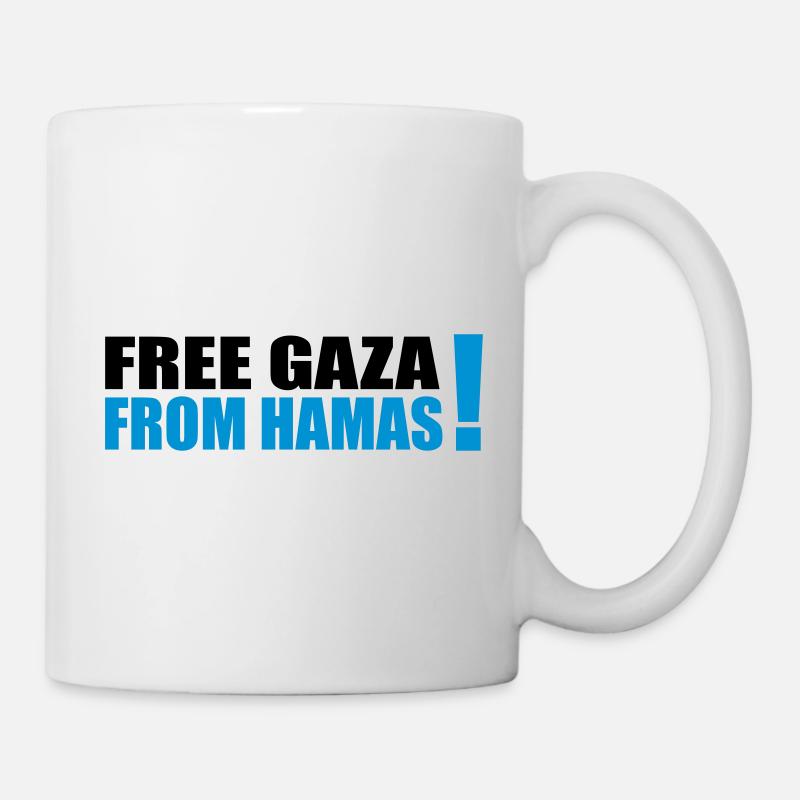 free gaza from hamas - Tasse - Weiß