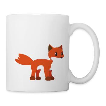Fuchs - Tasse - Weiß - Rechts
