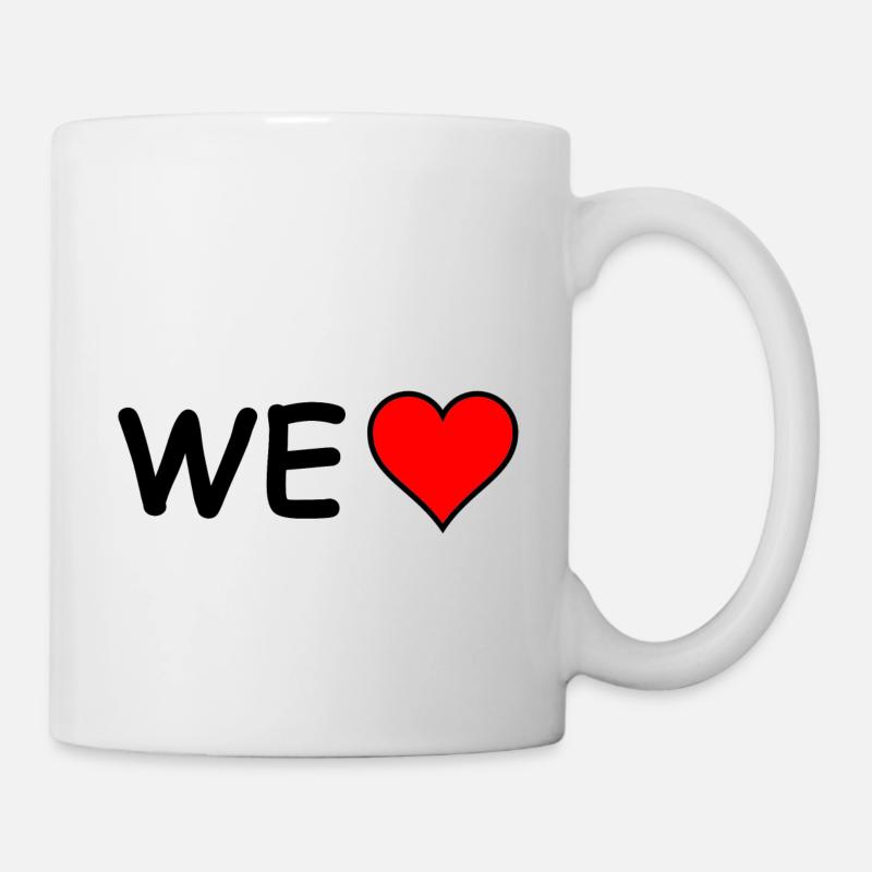 We Love (Comic Sans) - Tasse - Weiß