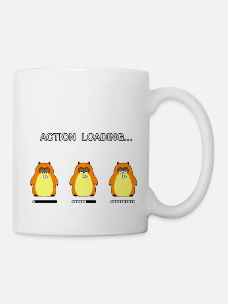 Action loading... (whiteline) - Tasse - Weiß