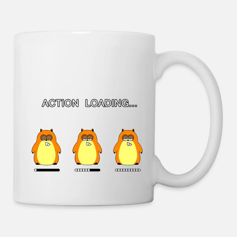 Action loading... (whiteline) - Tasse - Weiß