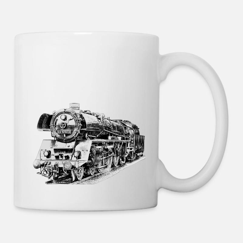 Steam locomotive - Mug - white