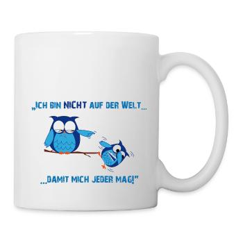 Böse Eule - Tasse - Weiß - Rechts