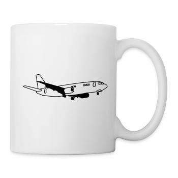 Flugzeug - Tasse - Weiß - Rechts