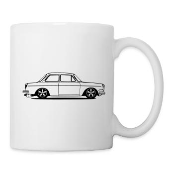 Auto, Stufe, Oldtimer, Typ 3 - Tasse - Weiß - Rechts