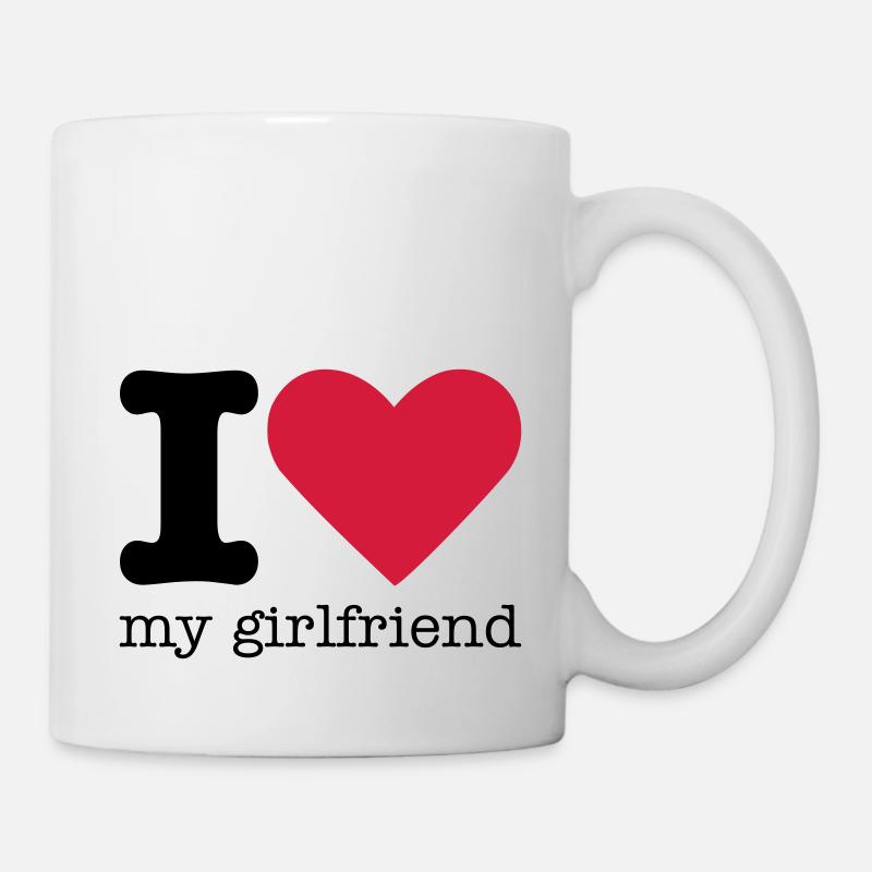 I Love My Girlfriend - Tasse - Weiß