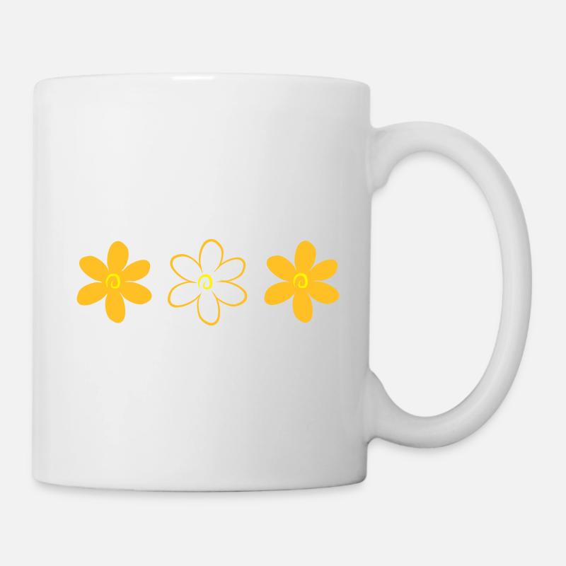 Blume - Tasse - Weiß