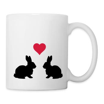 Love Hasen - Tasse - Weiß - Rechts