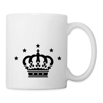 Crown & Etoiles 01.0 - Mug blanc - blanc - Droite