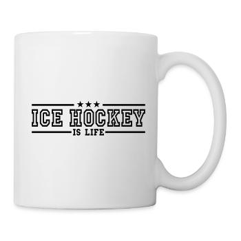 ice hockey is life deluxe - Tasse - Weiß - Rechts