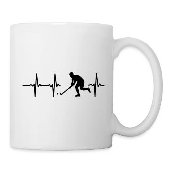 MY HEART BEATS FOR HOCKEY! - Mug - white - Right