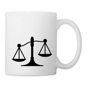 lawyer scales profession - Mug blanc - blanc - Droite