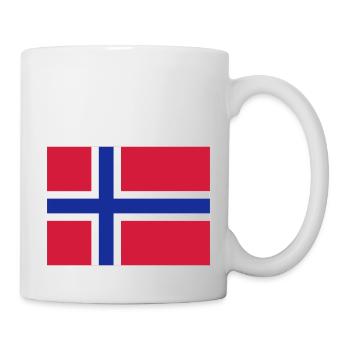 norway flag - Mug blanc - blanc - Droite