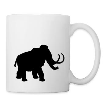 mammoth dinosaur animal - Tasse - Weiß - Rechts