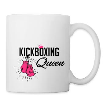 kickboxing queen - Tasse - Weiß - Rechts