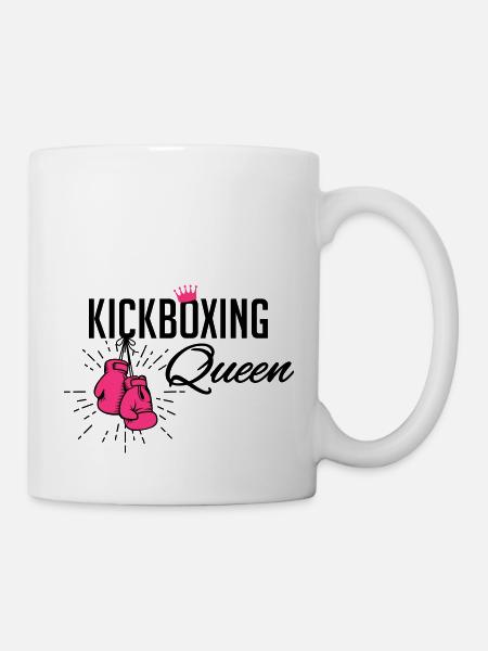 kickboxing queen - Tasse - Weiß