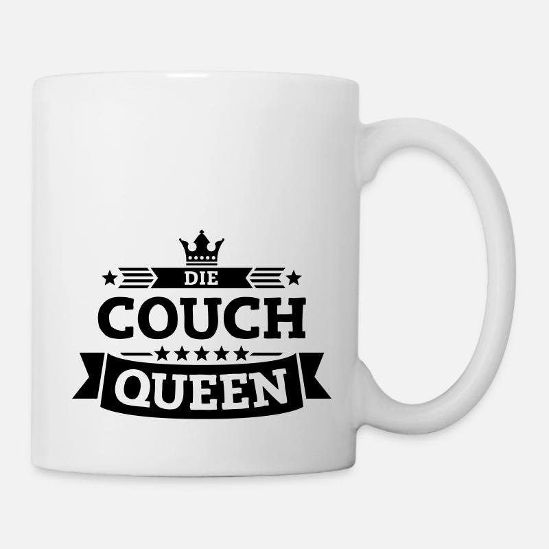 Die Couch-Queen - Tasse - Weiß